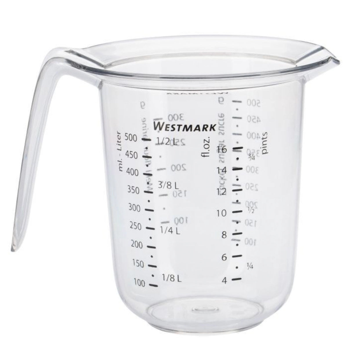 Messkanne, 0,5 l in Transparent präsentiert im Onlineshop von KAQTU Design AG. Küchenhelfer ist von Westmark