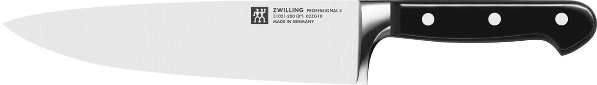 Professional "S" Kochmesser 200 mm in Schwarz präsentiert im Onlineshop von KAQTU Design AG. Küchenmesser ist von Zwilling Kitchen