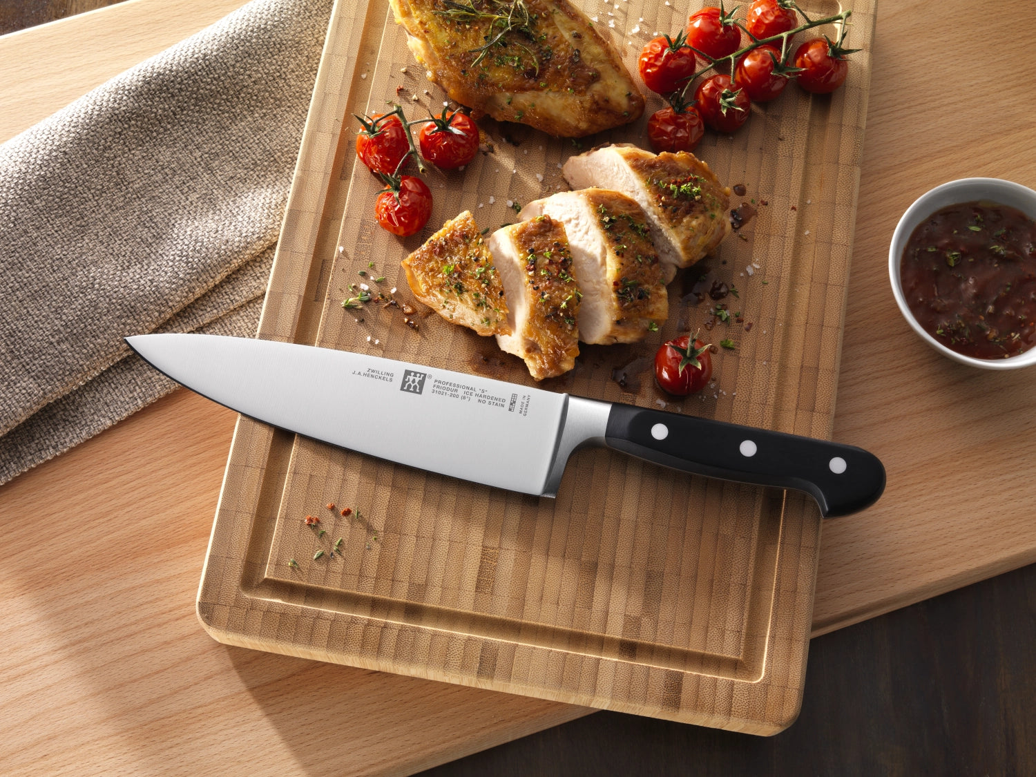 Couteau de cuisinier "S" professionnel 200 mm