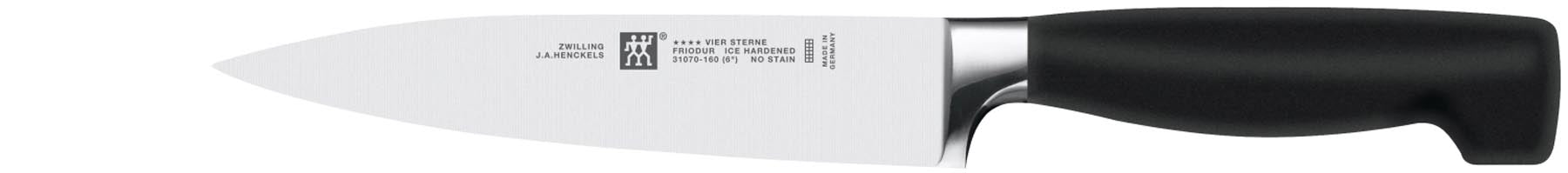 Four Star Fleischmesser 160 mm in Silber präsentiert im Onlineshop von KAQTU Design AG. Küchenmesser ist von Zwilling