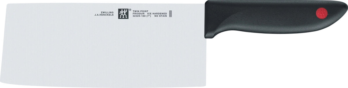 Twin Point Chinesisches Kochmesser 180mm in Schwarz präsentiert im Onlineshop von KAQTU Design AG. Kochmesser ist von Zwilling