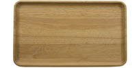 Gummibaum Tablett rechteckig, 34x21x2 cm