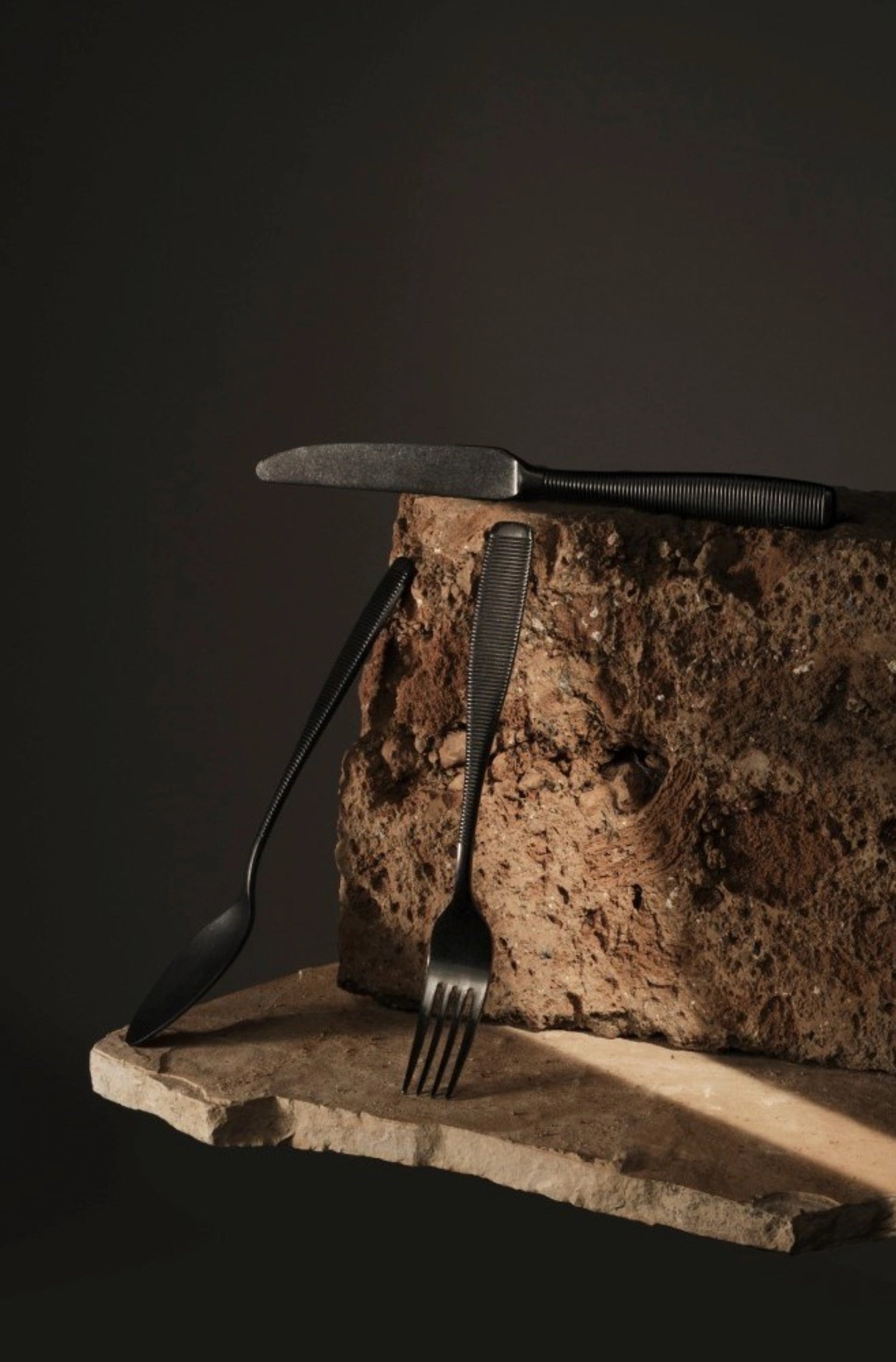 Fleur de Lys Q21 fish knife Black Vintage