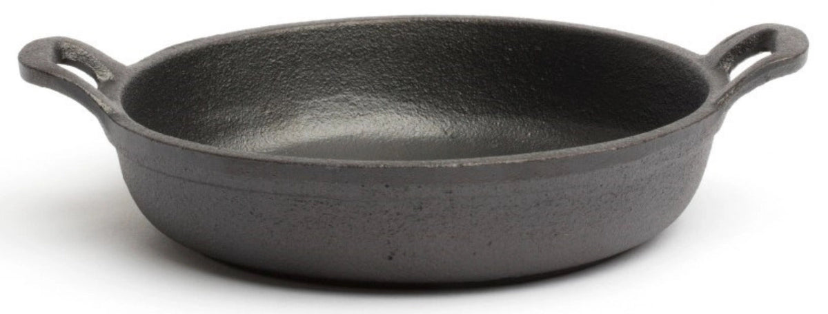 Gusseisenpfanne Mini rund D: 14.5cm H: 3cm in Schwarz präsentiert im Onlineshop von KAQTU Design AG. Bratpfanne ist von Comas