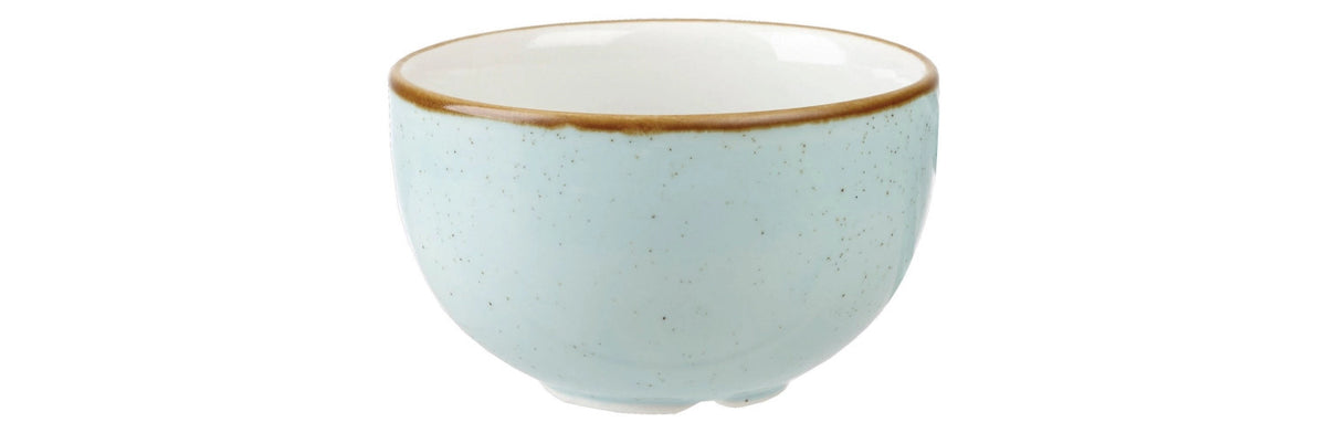 Stonecast Duck Egg Blue Zuckerschale, D9.8cm H6.2cm in Blau präsentiert im Onlineshop von KAQTU Design AG. Schale ist von Churchill
