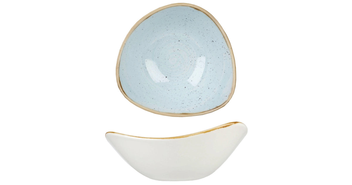 Stonecast Duck Egg Blue Triangel Schüssel 15.3cm in Blau präsentiert im Onlineshop von KAQTU Design AG. Teller ist von Churchill