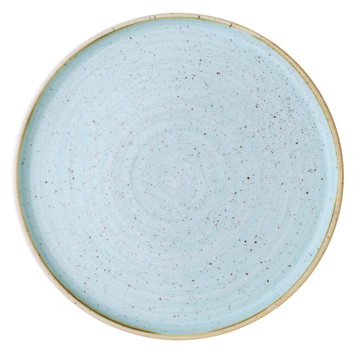 Stonecast Duck Egg Blue Walled Teller 26cm, H2cm in Blau präsentiert im Onlineshop von KAQTU Design AG. Teller ist von Churchill