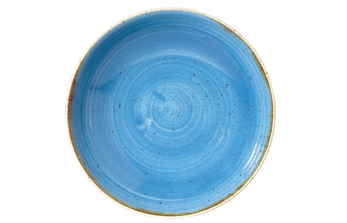 Stonecast Cornflower Blue Coupe Teller tief 18.2cm in Blau präsentiert im Onlineshop von KAQTU Design AG. Teller ist von Churchill