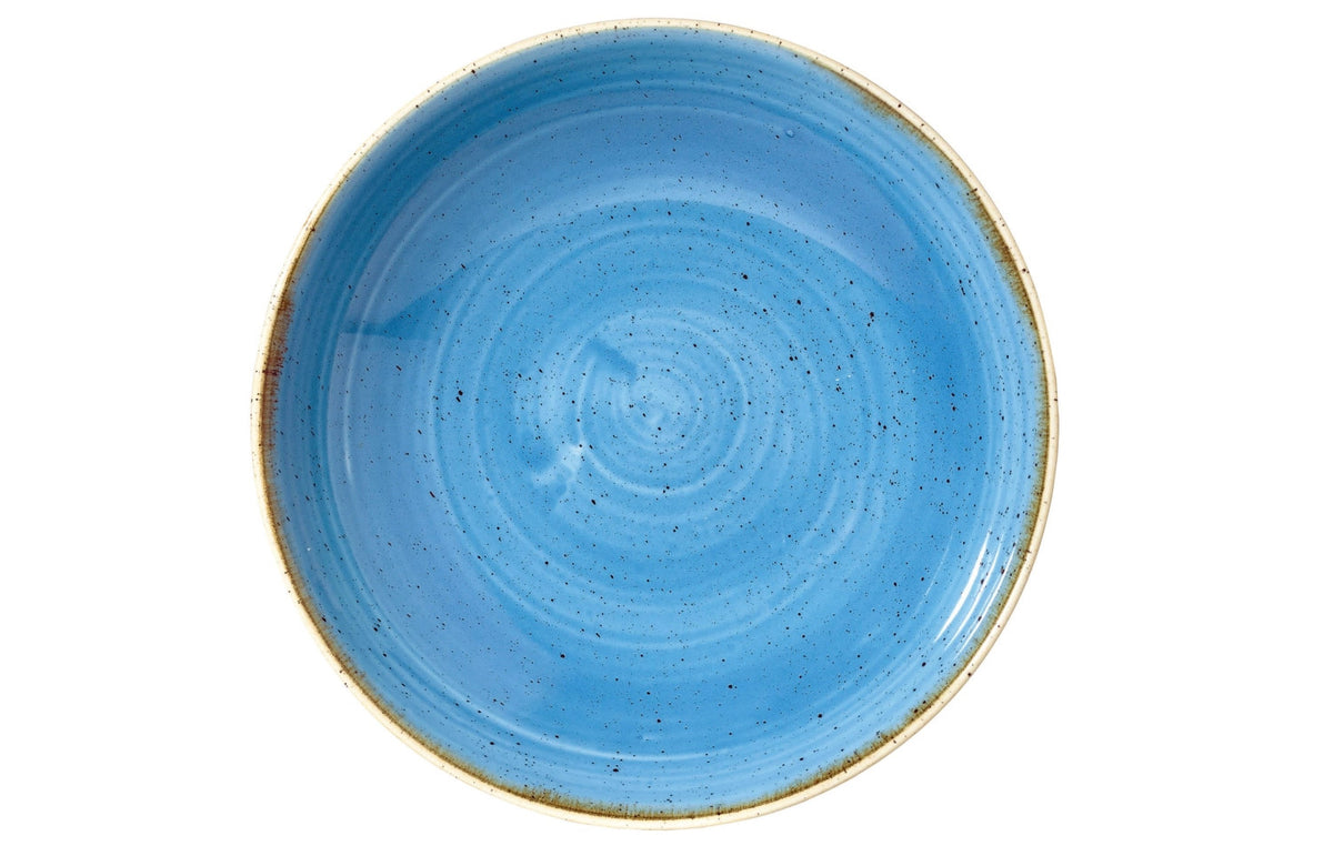 Stonecast Cornflower Blue Coupe Teller tief 24.8cm in Blau präsentiert im Onlineshop von KAQTU Design AG. Teller ist von Churchill