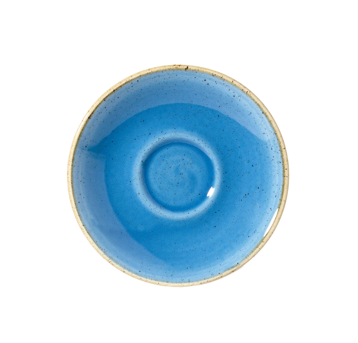 Stonecast Cornflower Blue Espresso Untertasse 11.8cm in Blau präsentiert im Onlineshop von KAQTU Design AG. Tasse ist von Churchill