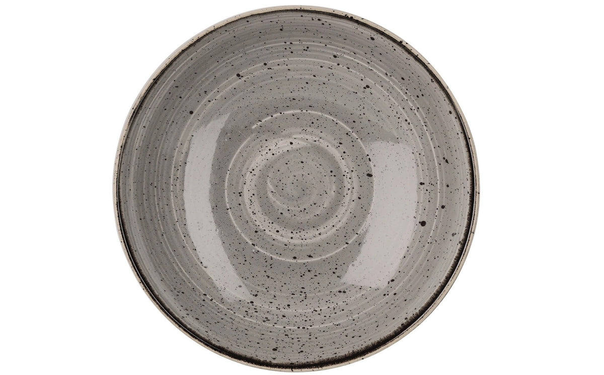 Stonecast Peppercorn Grey Coupe Teller tief 18.2cm in Silber präsentiert im Onlineshop von KAQTU Design AG. Teller ist von Churchill