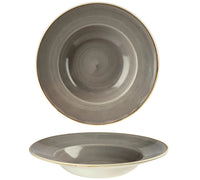 Stonecast Peppercorn Grey Teller tief Fahne 24cm