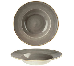 Stonecast Peppercorn Grey Teller tief Fahne 24cm