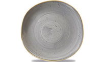 Stonecast Peppercorn Grey Organic Teller flach 26.4cm