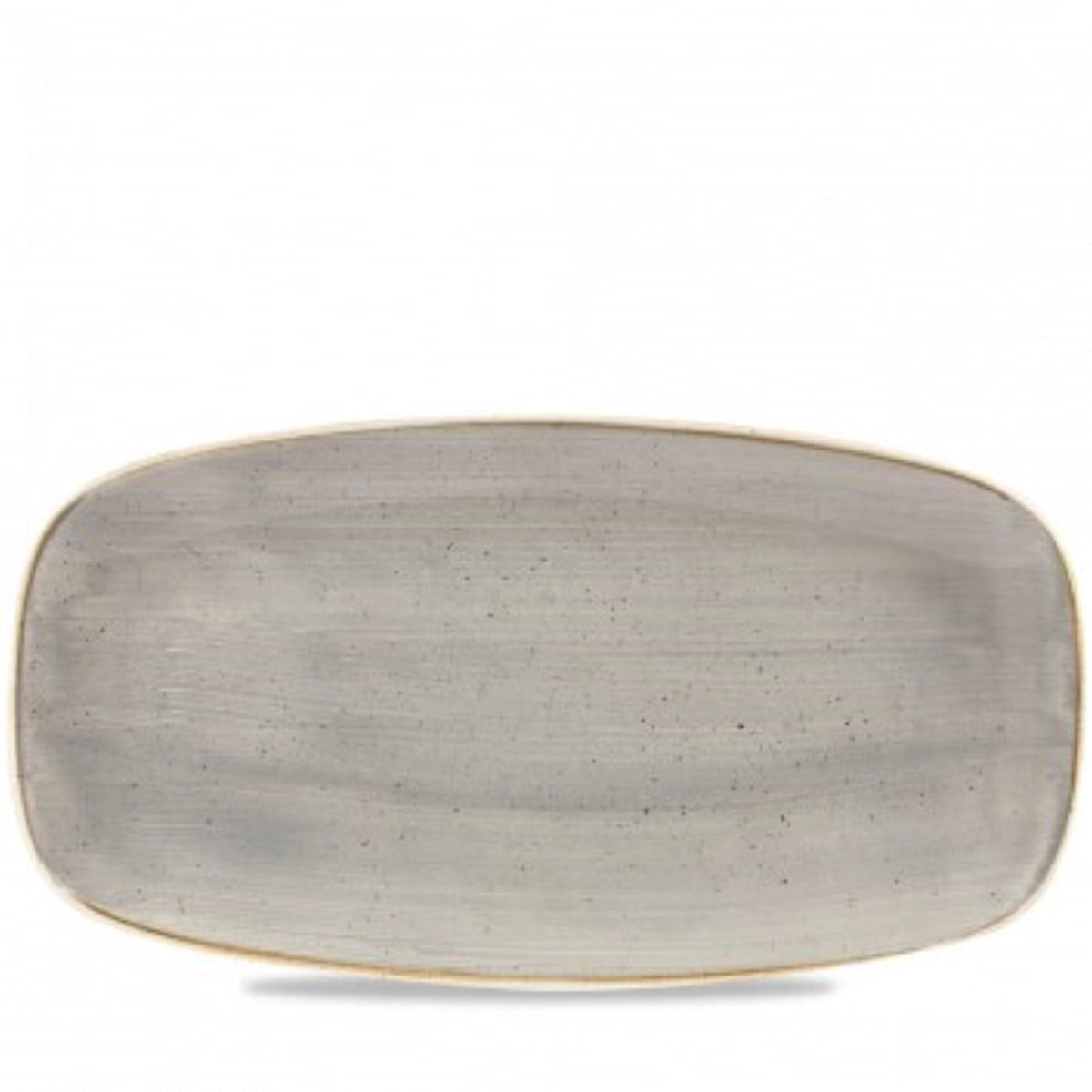 Stonecast Peppercorn Grey Platte rechteck. No 4 35.5x18.9cm in Silber präsentiert im Onlineshop von KAQTU Design AG. Platte ist von Churchill
