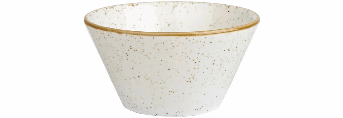 Stonecast Barley White Saucenschale 9cl, D8cm H4.4cm in Weiss präsentiert im Onlineshop von KAQTU Design AG. Schale ist von Churchill