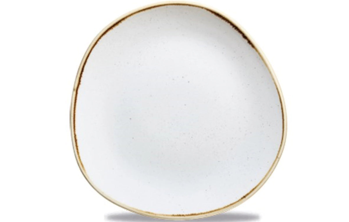 Stonecast Barley White Organic Teller flach 26.4cm in Weiss präsentiert im Onlineshop von KAQTU Design AG. Teller ist von Churchill