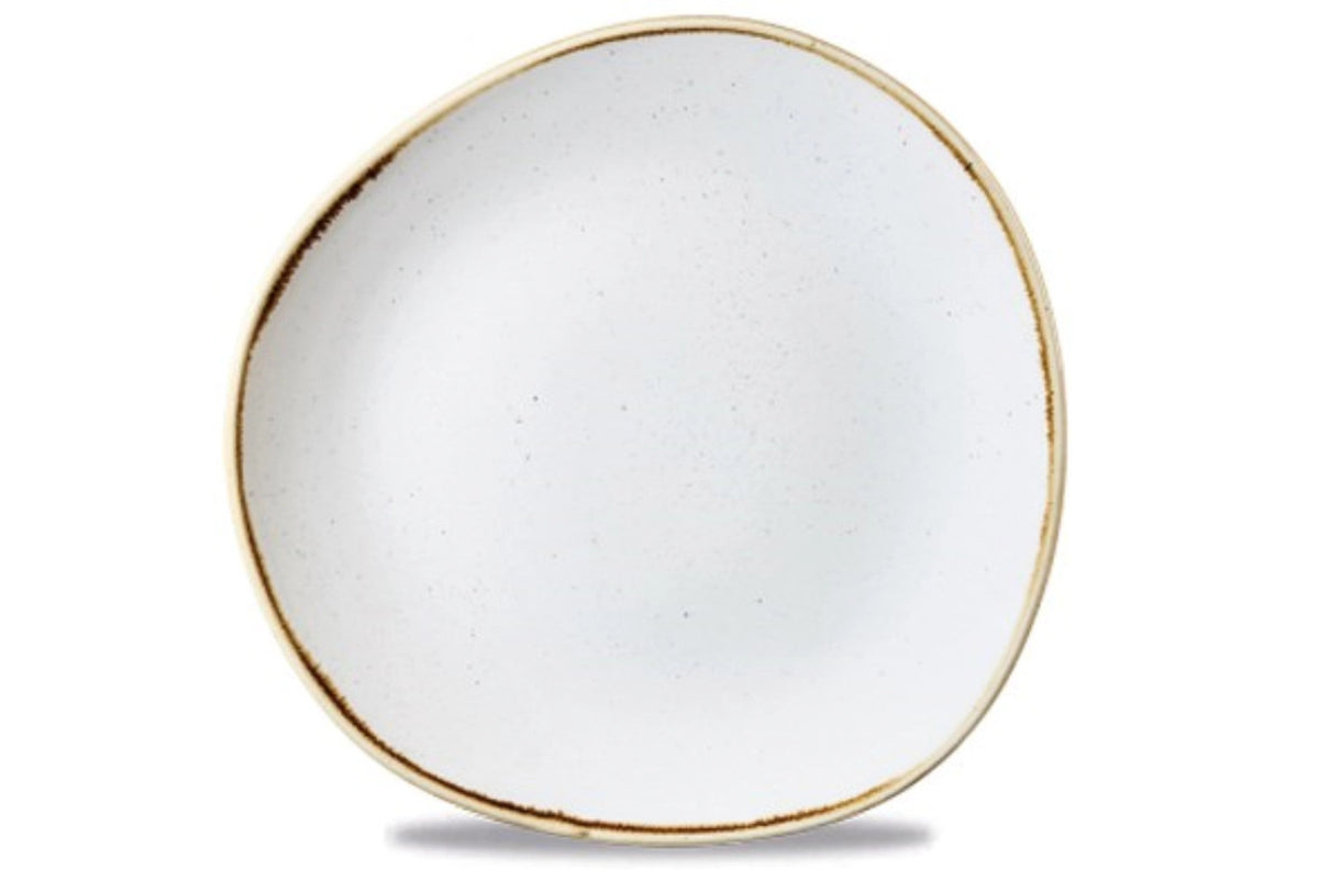 Stonecast Barley White Organic Teller flach 28.6cm in Weiss präsentiert im Onlineshop von KAQTU Design AG. Teller ist von Churchill