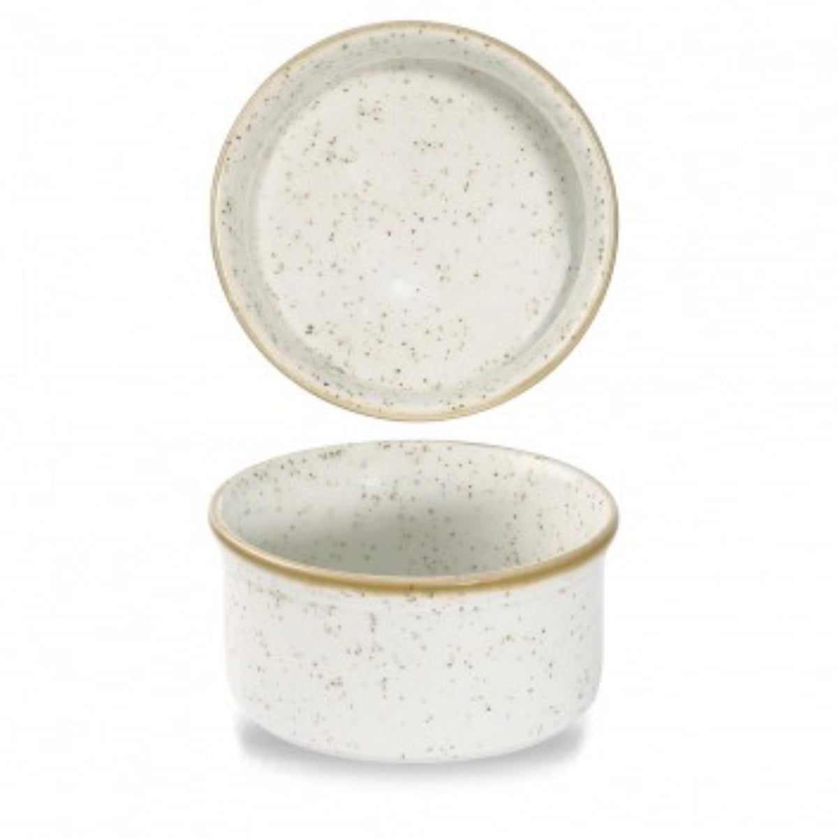 Stonecast Barley White Ramequin 9cm in Weiss präsentiert im Onlineshop von KAQTU Design AG. Auflaufformen ist von Churchill