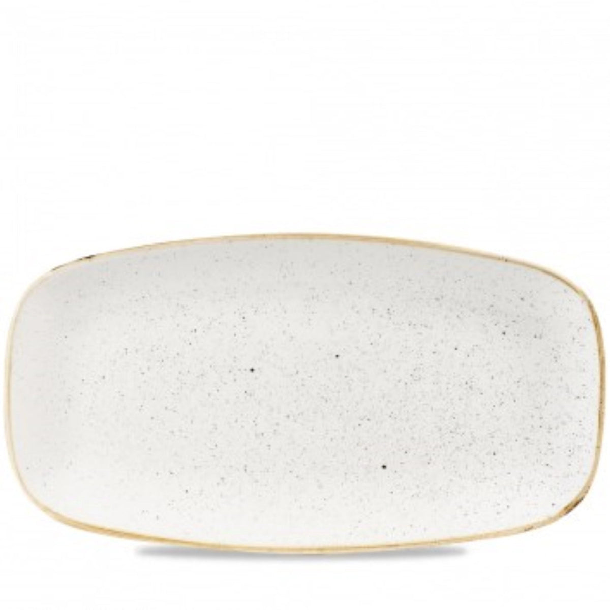 Stonecast Barley White Platte rechteckig No. 4 35.5x18.9cm in Weiss präsentiert im Onlineshop von KAQTU Design AG. Platte ist von Churchill