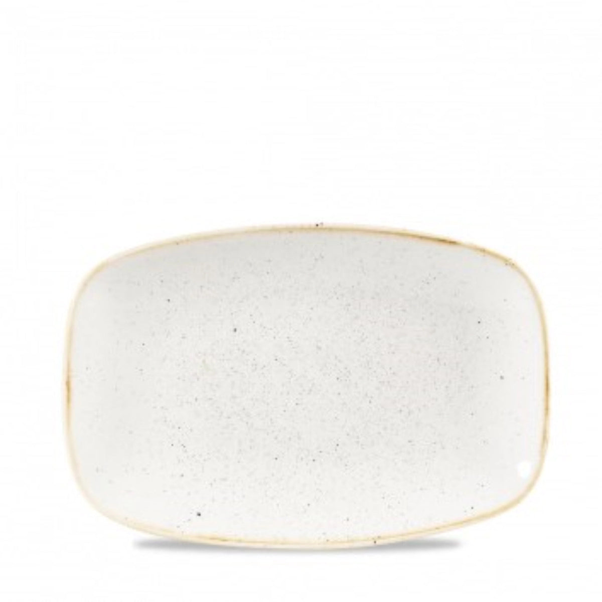 Stonecast Barley White Platte rechteckig No. 6 23.7x15.7cm in Weiss präsentiert im Onlineshop von KAQTU Design AG. Platte ist von Churchill