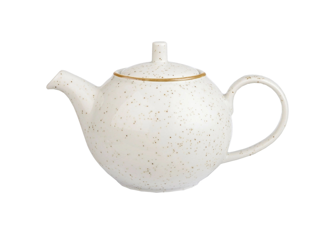 Stonecast Barley White Tee-/Kaffeekanne 85.2cl in Weiss präsentiert im Onlineshop von KAQTU Design AG. Kanne ist von Churchill