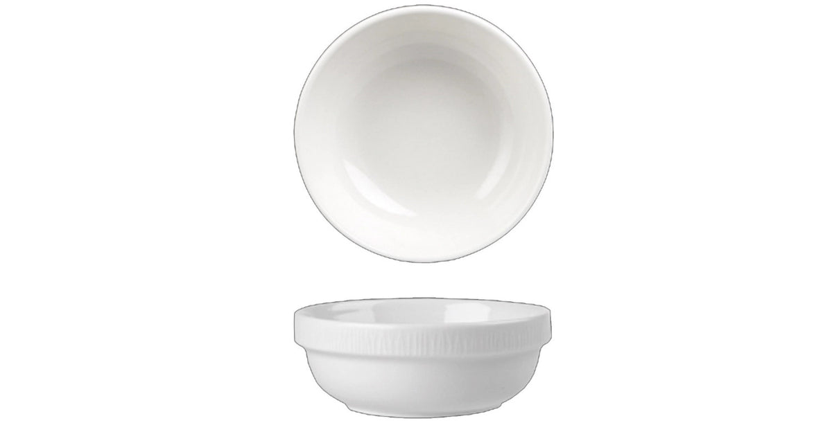 Bamboo White Schale 28cl, stapelbar in Weiss präsentiert im Onlineshop von KAQTU Design AG. Schale ist von Churchill