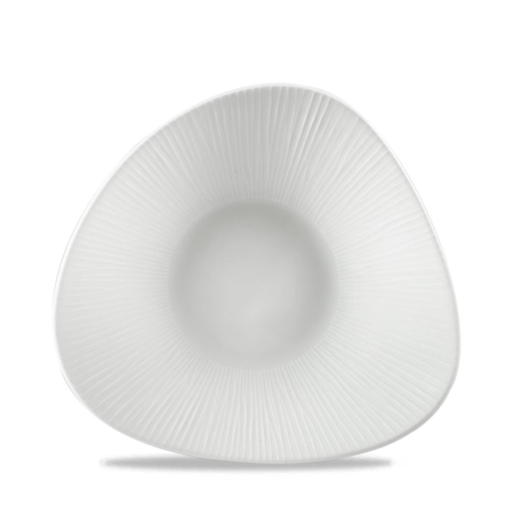 Bamboo White Triangel Schüssel 21x21cm in Weiss präsentiert im Onlineshop von KAQTU Design AG. Schale ist von Churchill