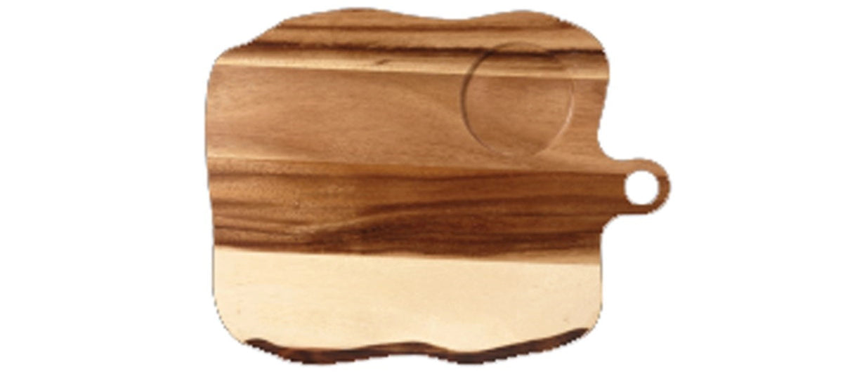 Naturale Wood Holzbrett 35x27cm mit 1 Vertiefung in Braun präsentiert im Onlineshop von KAQTU Design AG. Platte ist von Churchill