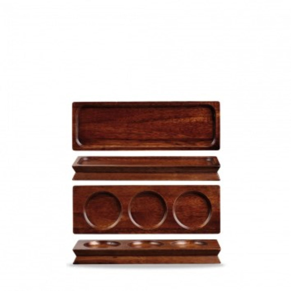 Alchemy Wood Kleines Holzbrett quadratisch 27x9cm in Braun präsentiert im Onlineshop von KAQTU Design AG. Tablett ist von Churchill