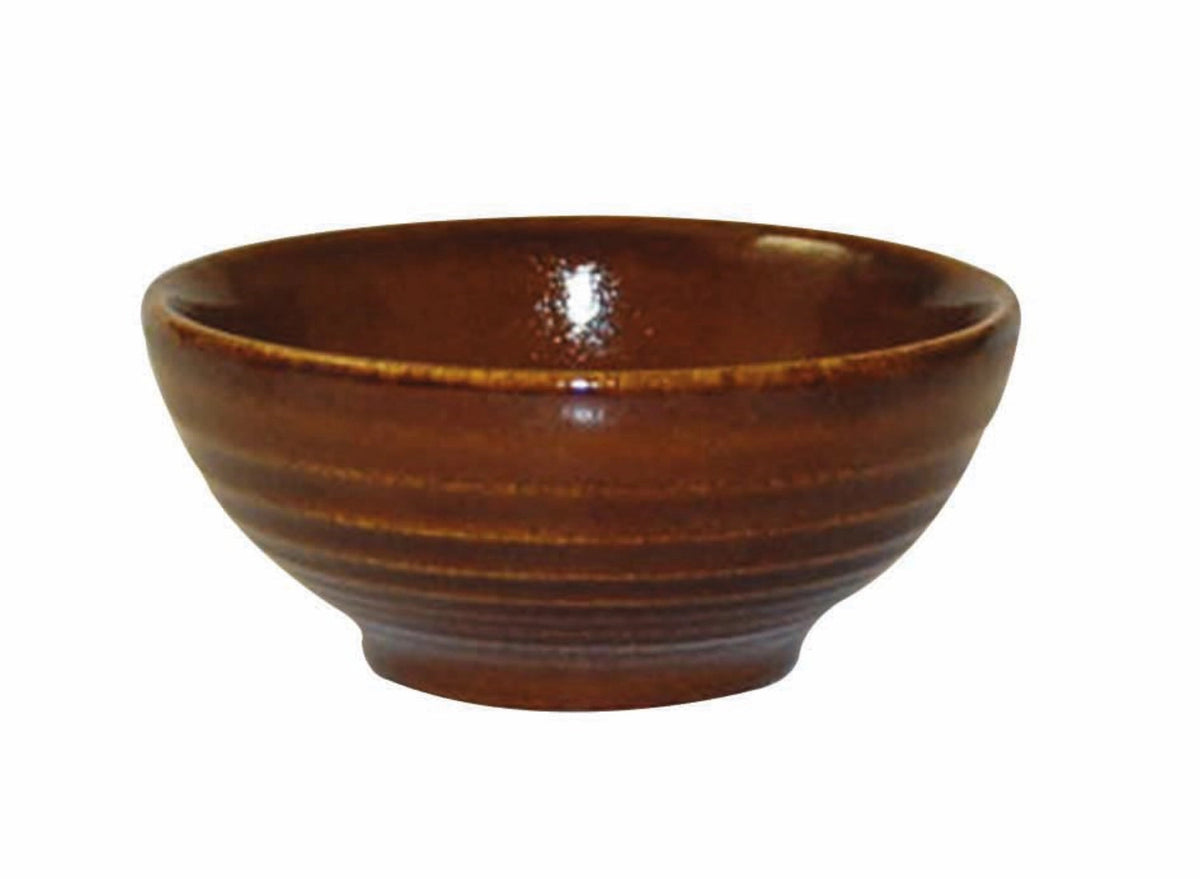 Bit on the Side Cinnamon Brown Schale geriffelt 17cl in Braun präsentiert im Onlineshop von KAQTU Design AG. Schale ist von Churchill