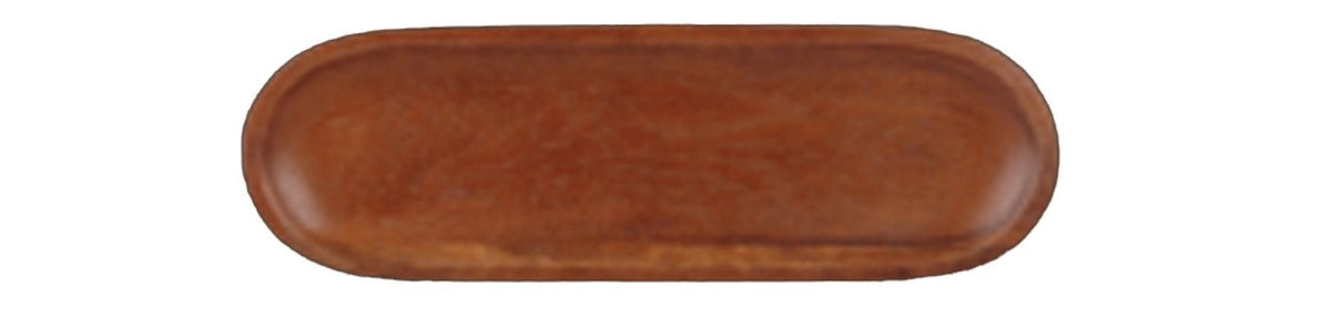Alchemy Buffet Holzplatte oval 29x10cm in Braun präsentiert im Onlineshop von KAQTU Design AG. Platte ist von Churchill