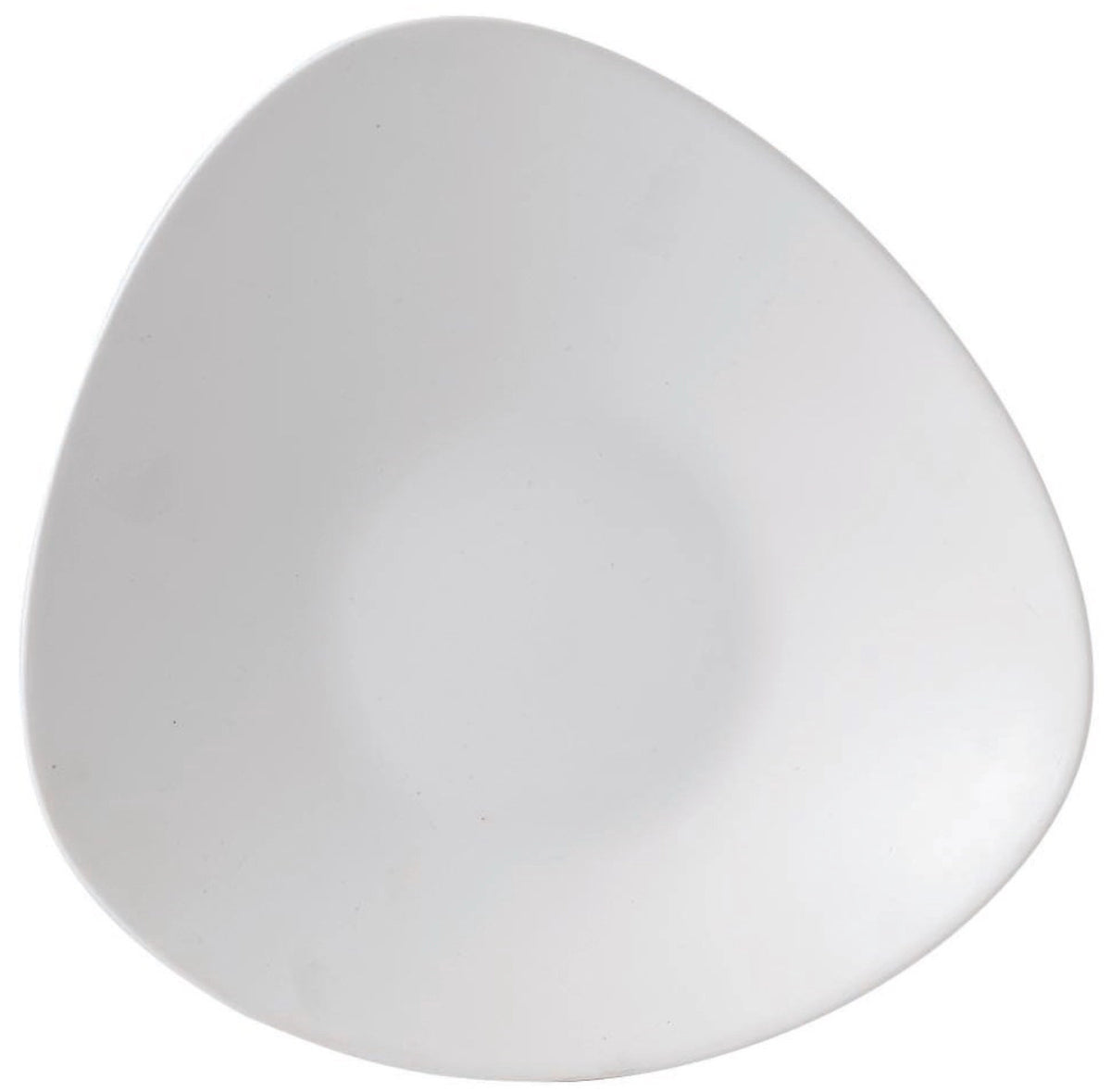 Alchemy Lotus Melamin White Triangel Platte flach 35.5x35cm in Weiss präsentiert im Onlineshop von KAQTU Design AG. Platte ist von Churchill