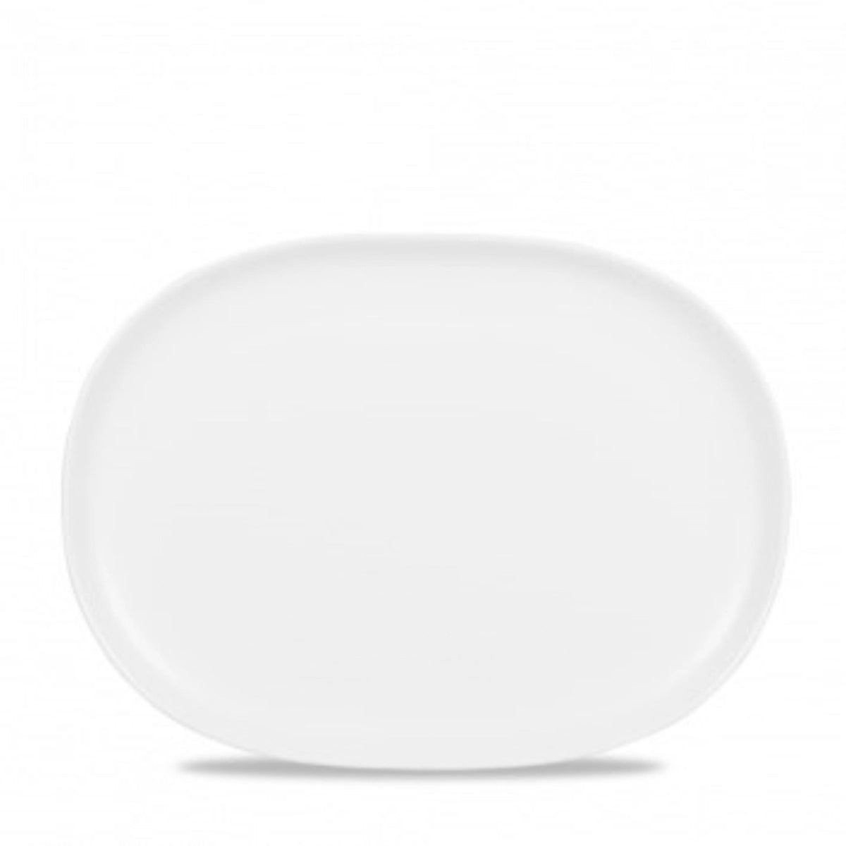 Alchemy Moonstone Teller oval 21.5x28.8cm in Weiss präsentiert im Onlineshop von KAQTU Design AG. Teller ist von Churchill