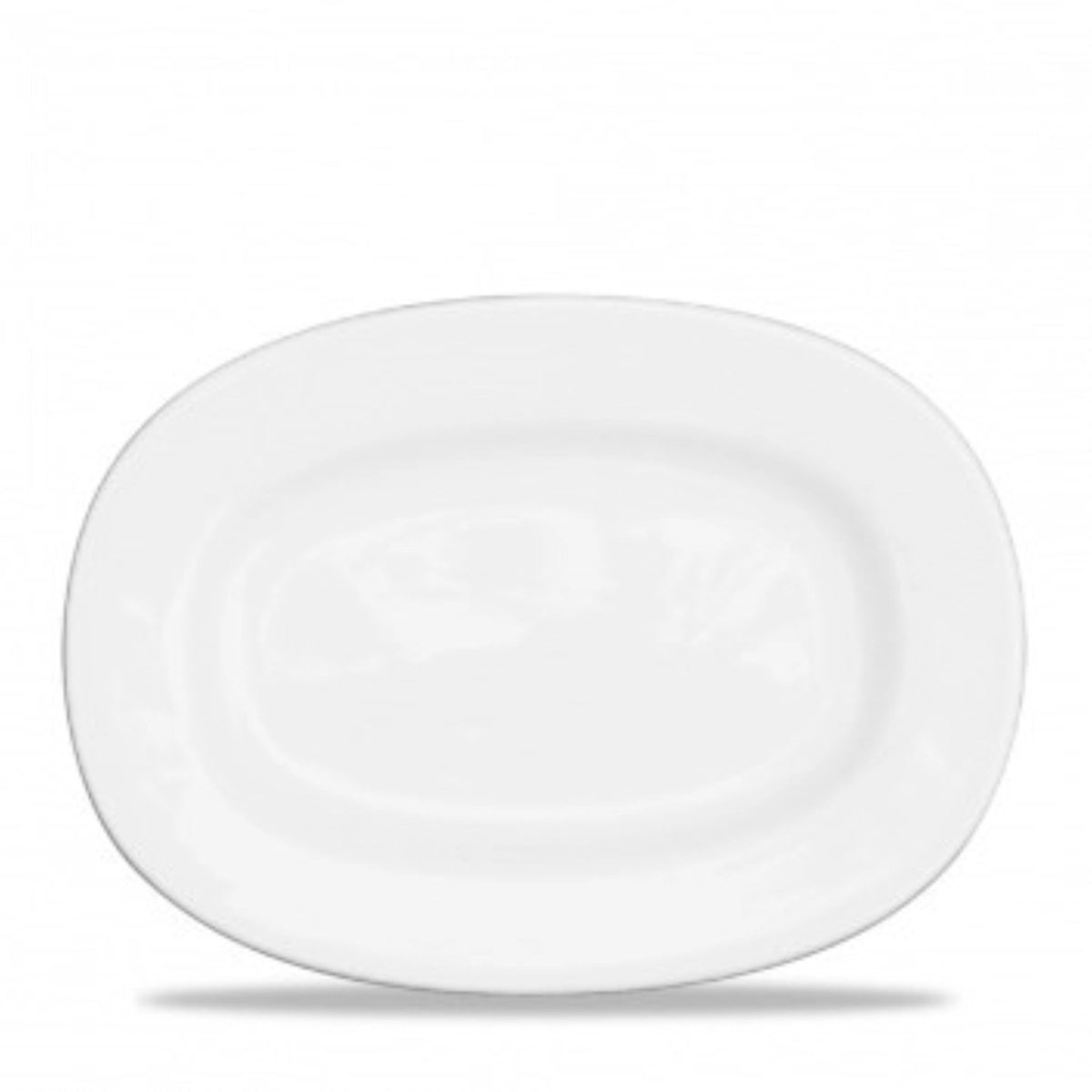 Alchemy Platte oval mit Rand 28cm in Weiss präsentiert im Onlineshop von KAQTU Design AG. Platte ist von Churchill
