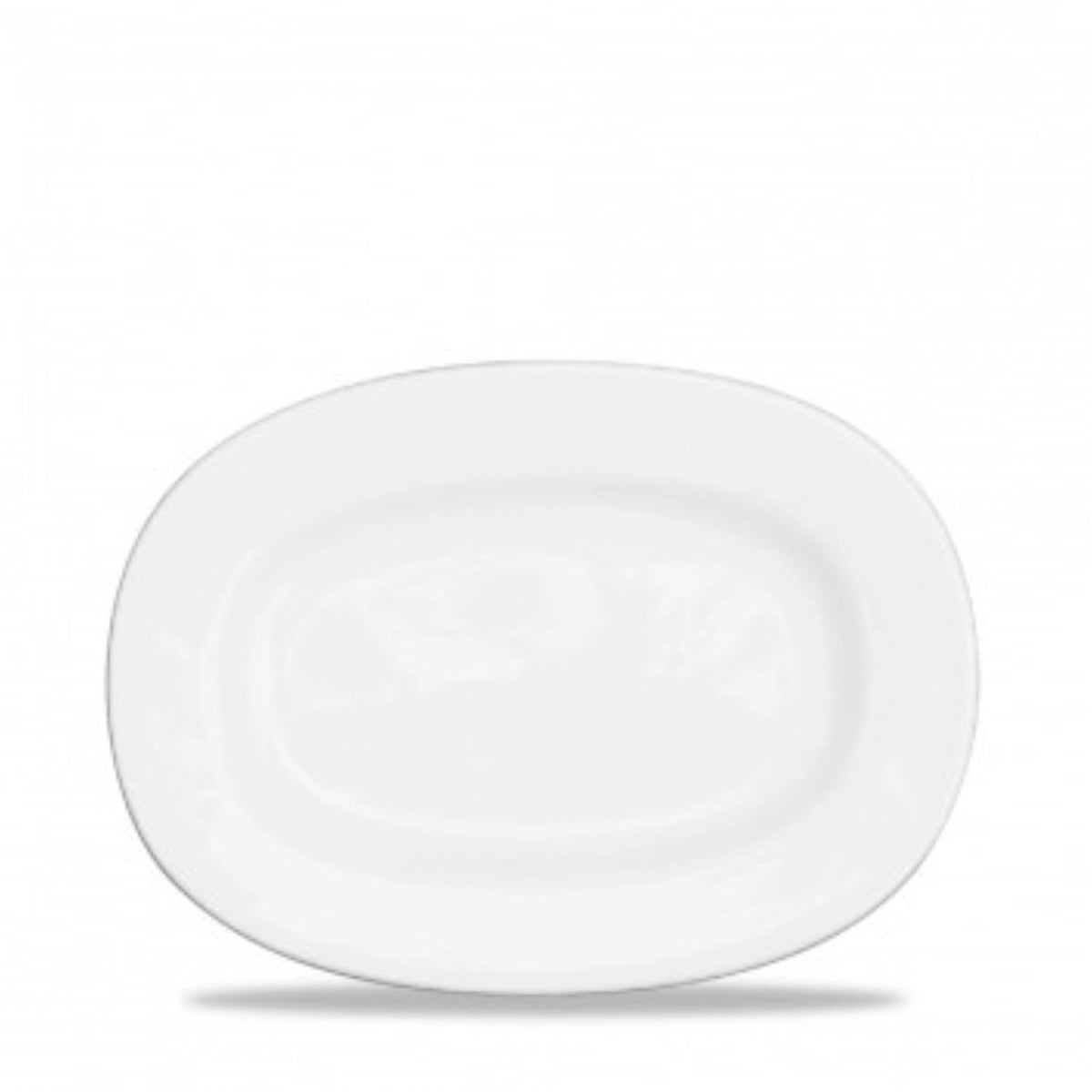 Alchemy Platte oval mit Rand 20.3cm in Weiss präsentiert im Onlineshop von KAQTU Design AG. Platte ist von Churchill