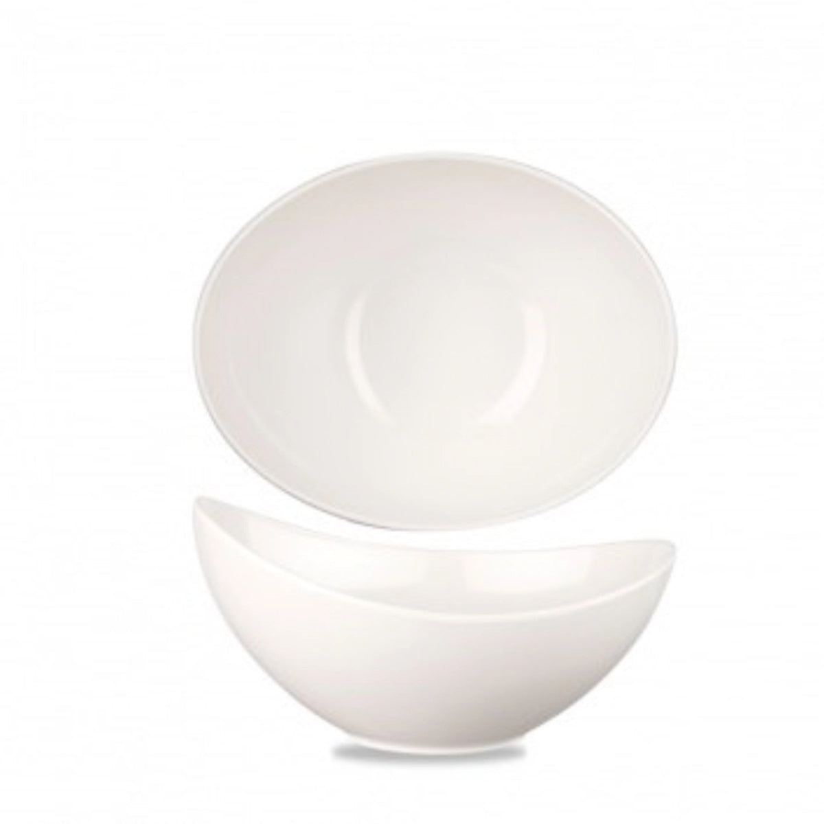 Alchemy Melamine White Moonstone Buffet Schüssel 20x15.5x10c in Weiss präsentiert im Onlineshop von KAQTU Design AG. Schüssel ist von Churchill