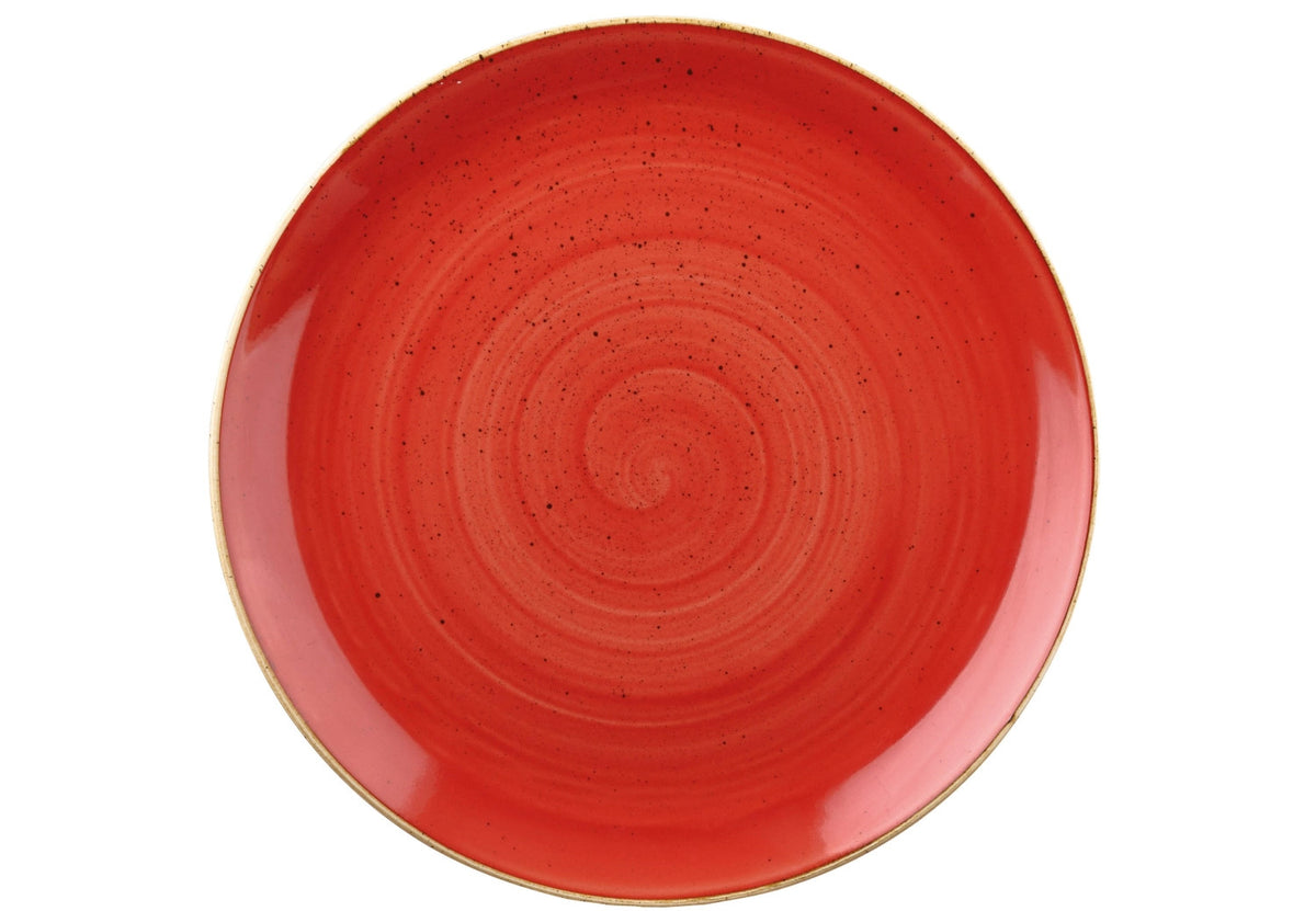 Stonecast Berry Red Coupe Teller flach 16.5cm in Rot präsentiert im Onlineshop von KAQTU Design AG. Teller ist von Churchill