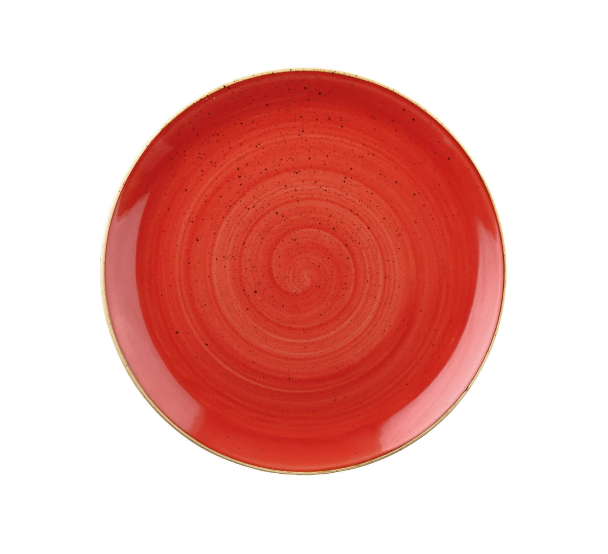 Stonecast Berry Red Coupe Teller flach 21.7cm in Rot präsentiert im Onlineshop von KAQTU Design AG. Teller ist von Churchill