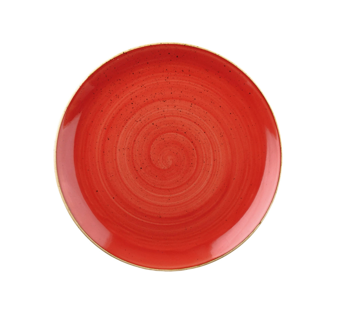 Stonecast Berry Red Coupe Teller flach 28.8cm in Rot präsentiert im Onlineshop von KAQTU Design AG. Teller ist von Churchill