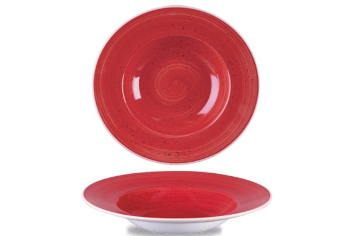 Stonecast Berry Red Teller tief Fahne 28cm in Rot präsentiert im Onlineshop von KAQTU Design AG. Teller ist von Churchill