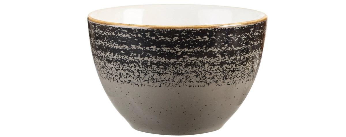 S.P. Homespun Charcoal Black Zuckerschale 22.7cl in Schwarz präsentiert im Onlineshop von KAQTU Design AG. Aufbewahrungsdose ist von Churchill