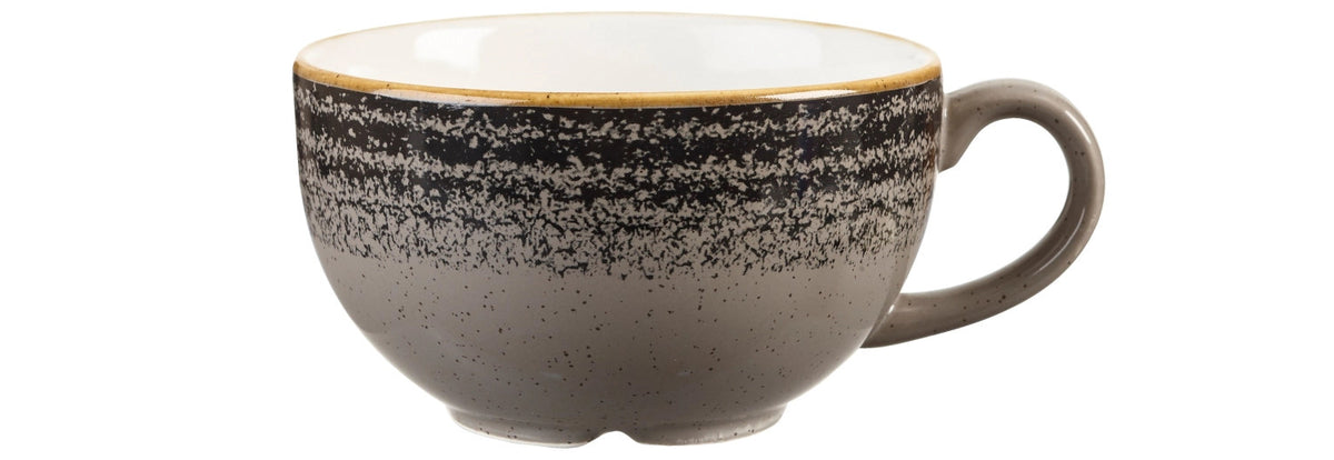 S.P. Homespun Charcoal Black Tasse 22.7cl in Schwarz präsentiert im Onlineshop von KAQTU Design AG. Tasse ist von Churchill