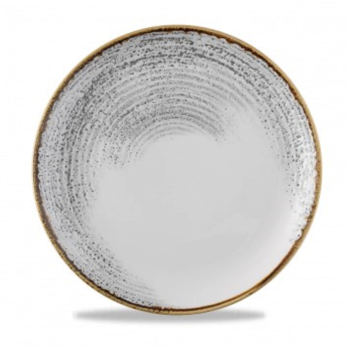 S.P. Homespun Accents Jasper Grey Coupe Teller 28.8cm in Silber präsentiert im Onlineshop von KAQTU Design AG. Teller ist von Churchill