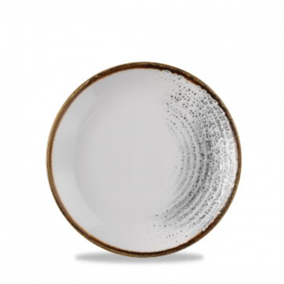 S.P. Homespun Accents Jasper Grey Coupe Teller 16.5cm in Silber präsentiert im Onlineshop von KAQTU Design AG. Teller ist von Churchill