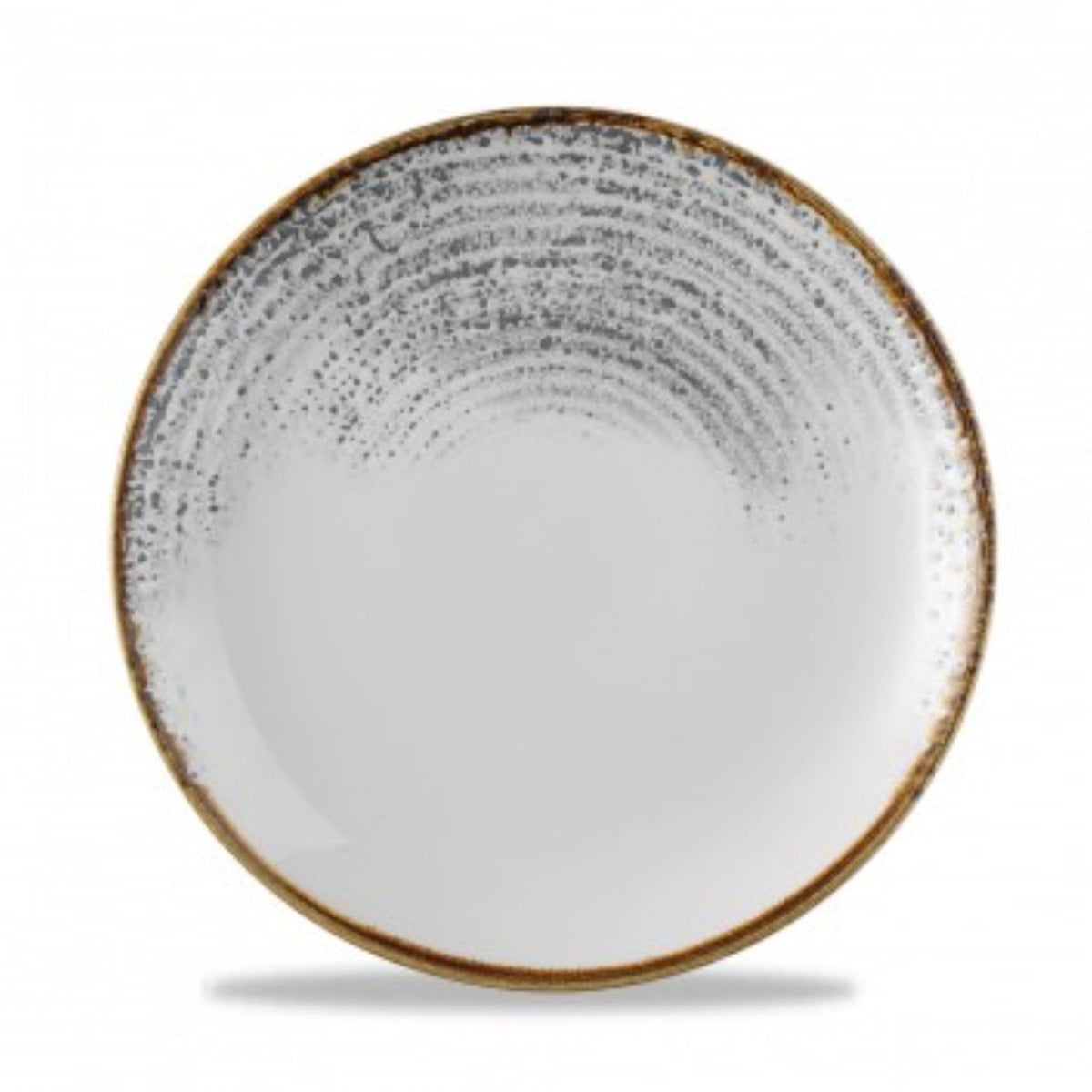 S.P. Homespun Accents Jasper Grey Coupe Teller 21.7cm in Silber präsentiert im Onlineshop von KAQTU Design AG. Teller ist von Churchill
