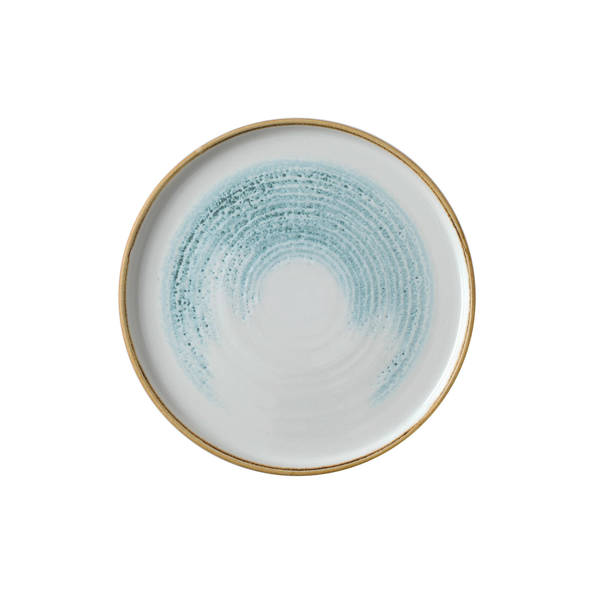 S.P. Homespun Accents Aquamarine Walled Teller 26cm in Blau präsentiert im Onlineshop von KAQTU Design AG. Teller ist von Churchill