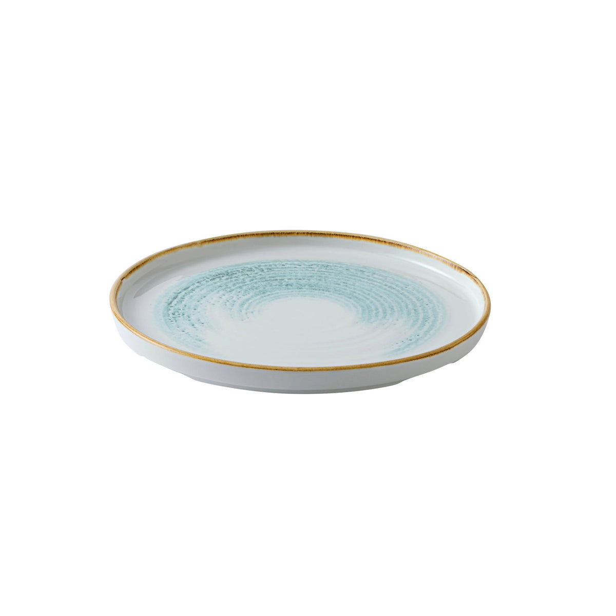 S.P. Homespun Accents Aquamarine Walled Teller 26cm in Blau präsentiert im Onlineshop von KAQTU Design AG. Teller ist von Churchill