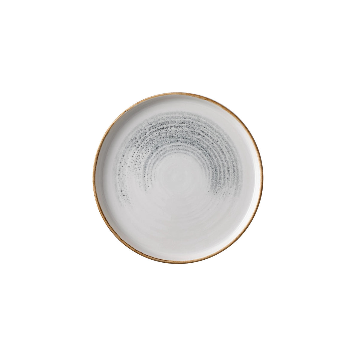 S.P. Homespun Accents Jasper Grey Walled Teller 21cm in Silber präsentiert im Onlineshop von KAQTU Design AG. Teller ist von Churchill