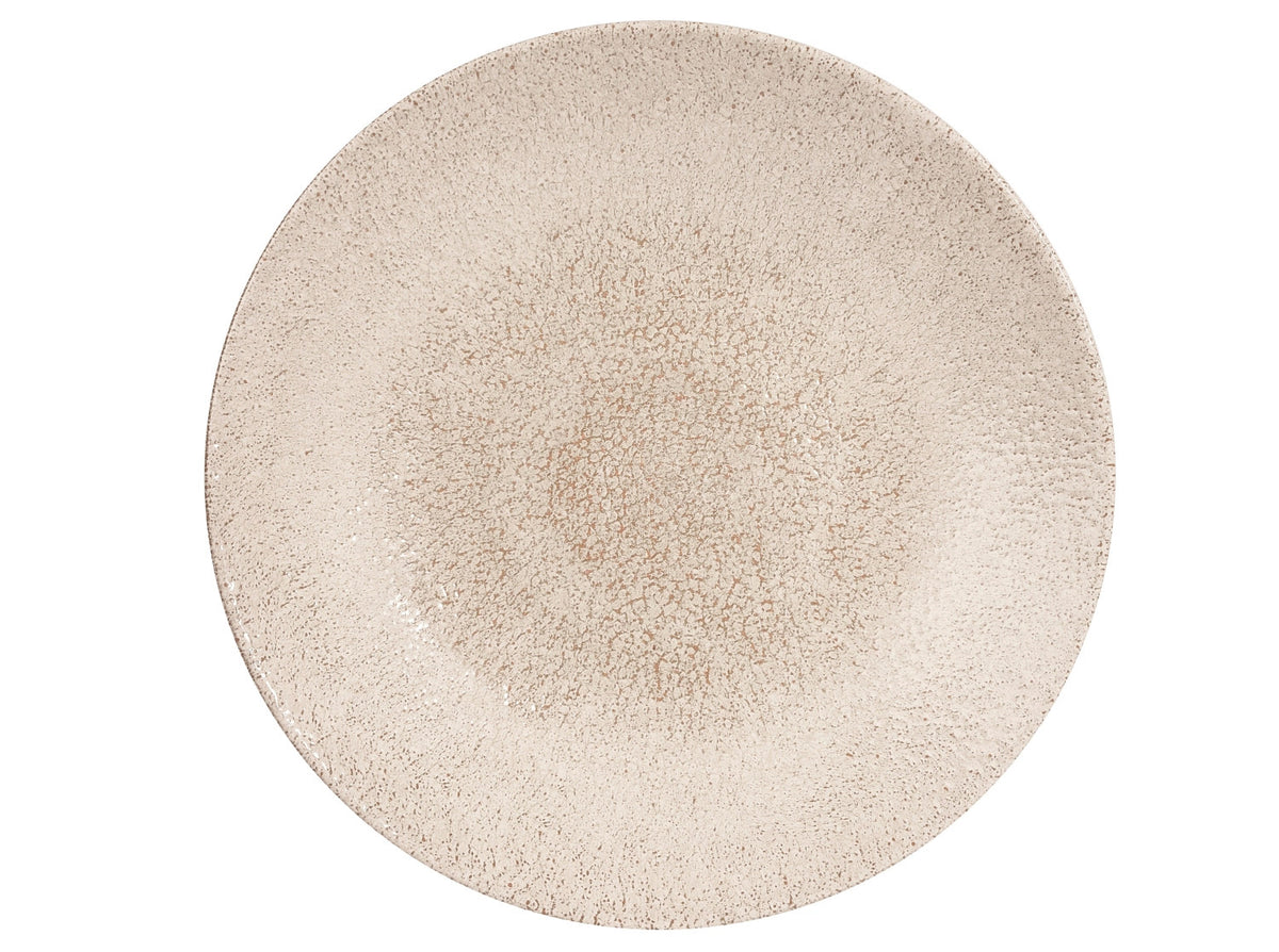 S.P. Raku Agate Grey Coupe Teller tief 28.1cm in Beige präsentiert im Onlineshop von KAQTU Design AG. Teller ist von Churchill